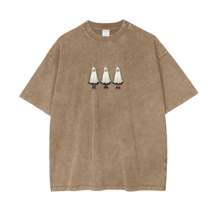 Boo Bitches Acid Wash Oversize T-Shirt