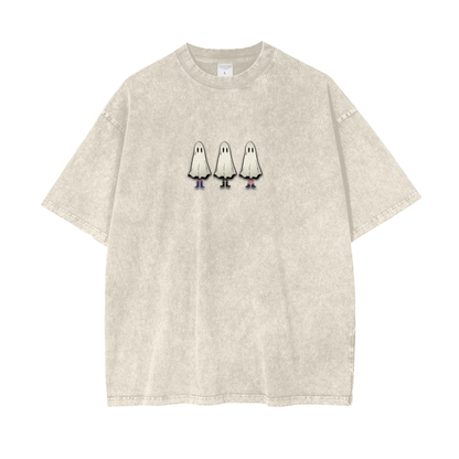 Boo Bitches Acid Wash Oversize T-Shirt